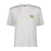 Witte Crew-neck Katoenen T-shirt Italië Joshua Sanders , White , Dames