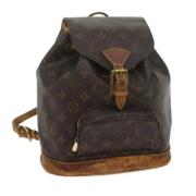 Pre-owned Canvas backpacks Louis Vuitton Vintage , Brown , Dames