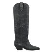 Zwarte Suède Cowboy Laarzen Isabel Marant , Black , Dames