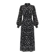 Polkadot jurk Diane Von Furstenberg , Black , Dames