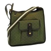 Pre-owned Canvas louis-vuitton-bags Louis Vuitton Vintage , Green , Da...