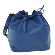 Pre-owned Leather shoulder-bags Louis Vuitton Vintage , Blue , Dames