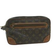 Pre-owned Canvas clutches Louis Vuitton Vintage , Brown , Dames