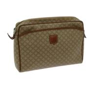 Pre-owned Canvas clutches Celine Vintage , Beige , Dames