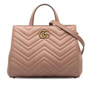 Pre-owned Leather gucci-bags Gucci Vintage , Pink , Dames