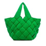 Pre-owned Canvas shoulder-bags Bottega Veneta Vintage , Green , Dames