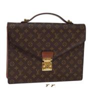 Pre-owned Canvas handbags Louis Vuitton Vintage , Brown , Dames