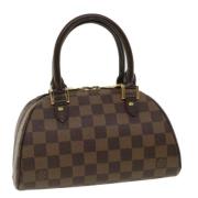 Pre-owned Canvas handbags Louis Vuitton Vintage , Brown , Dames