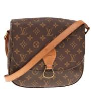 Pre-owned Canvas shoulder-bags Louis Vuitton Vintage , Brown , Dames