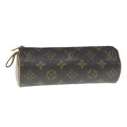 Pre-owned Canvas pouches Louis Vuitton Vintage , Brown , Dames