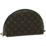 Pre-owned Canvas pouches Louis Vuitton Vintage , Brown , Dames