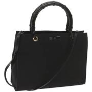 Pre-owned Canvas handbags Gucci Vintage , Black , Dames