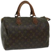 Pre-owned Canvas handbags Louis Vuitton Vintage , Brown , Dames