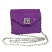 Pre-owned Leather pouches Celine Vintage , Purple , Dames