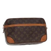 Pre-owned Canvas clutches Louis Vuitton Vintage , Brown , Dames