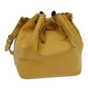 Pre-owned Leather shoulder-bags Louis Vuitton Vintage , Yellow , Dames