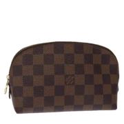 Pre-owned Canvas pouches Louis Vuitton Vintage , Brown , Dames