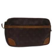 Pre-owned Canvas clutches Louis Vuitton Vintage , Brown , Dames