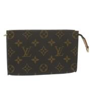 Pre-owned Canvas pouches Louis Vuitton Vintage , Brown , Dames