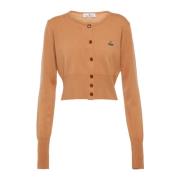 Bruine Kamelen Trui met Orb Logo Vivienne Westwood , Brown , Dames