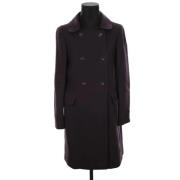 Pre-owned Wool outerwear Miu Miu Pre-owned , Purple , Dames