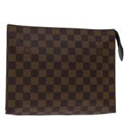 Pre-owned Canvas pouches Louis Vuitton Vintage , Brown , Dames