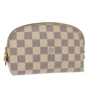 Pre-owned Canvas pouches Louis Vuitton Vintage , Beige , Dames