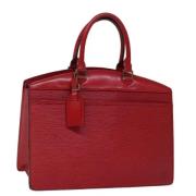 Pre-owned Leather handbags Louis Vuitton Vintage , Red , Dames