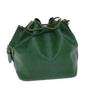 Pre-owned Leather louis-vuitton-bags Louis Vuitton Vintage , Green , D...