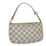 Pre-owned Canvas pouches Louis Vuitton Vintage , White , Dames