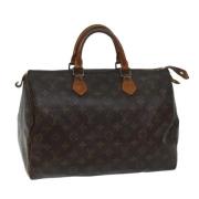 Pre-owned Canvas handbags Louis Vuitton Vintage , Brown , Dames