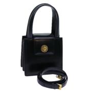 Pre-owned Leather handbags Bvlgari Vintage , Black , Dames