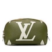 Pre-owned Canvas wallets Louis Vuitton Vintage , Green , Dames