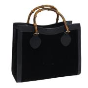 Pre-owned Suede handbags Gucci Vintage , Black , Dames