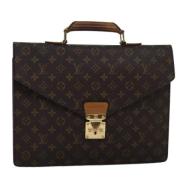 Pre-owned Canvas handbags Louis Vuitton Vintage , Brown , Dames