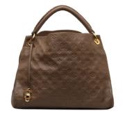 Pre-owned Leather handbags Louis Vuitton Vintage , Brown , Dames