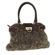 Pre-owned Wool totes Salvatore Ferragamo Pre-owned , Brown , Dames