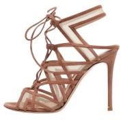 Pre-owned Mesh sandals Gianvito Rossi Pre-owned , Brown , Dames