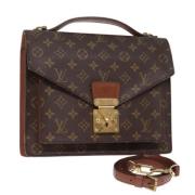 Pre-owned Canvas handbags Louis Vuitton Vintage , Brown , Dames