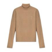 Wollen Turtleneck Ami Paris , Beige , Dames