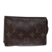 Pre-owned Canvas pouches Louis Vuitton Vintage , Brown , Dames