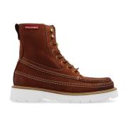 Enkellaarzen Explorer Dsquared2 , Brown , Heren