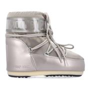 Platinum Gesloten Icoonlaarzen Moon Boot , Gray , Dames