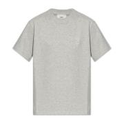 Logo T-shirt Ami Paris , Gray , Dames