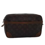 Pre-owned Canvas clutches Louis Vuitton Vintage , Brown , Dames