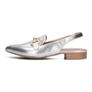 Elegante Slingback in Zilver Leer Notre-v , Gray , Dames