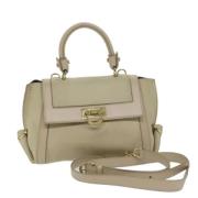 Pre-owned Leather shoulder-bags Salvatore Ferragamo Pre-owned , Beige ...