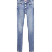 Blauwe Skinny Fit Denim Broek Tommy Jeans , Blue , Dames