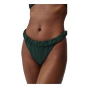 Gerimpelde Groene Bikini Broek Undress Code , Green , Dames