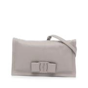 Pre-owned Leather crossbody-bags Salvatore Ferragamo Pre-owned , White...